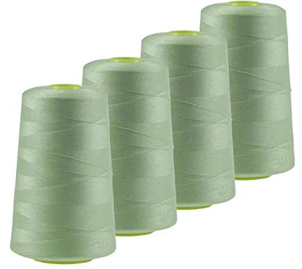 4 x 4572m Qualitäts Overlock-Garn Oeko-Tex Overlock-Nähgarn Polyestergarn, Farbe 741-780