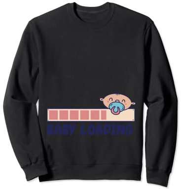 Funny Baby Announcement Embarazo Mamá To Be Baby Loading Sudadera