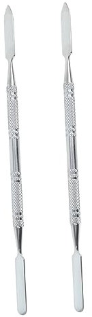 Ipetboom Lot De 2 Pinceaux De Maquillage En Acier Inoxydable Pour Mélanger Le Fond De Teint Coréen Pour Un Usage Domestique