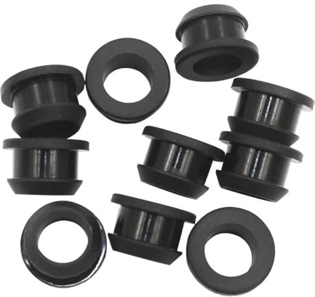 1/2 Drill Hole, 3/8 ID Silicone Rubber Top Hat Grommets for Wiring