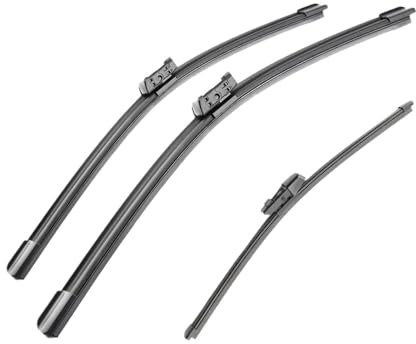 Scheibenwischer Für VW Für T-ROC 2017-2020 Vorne Hinten Wischerblätter Windschutzscheibe Fenster Cutter Zubehör 3PCS Auto Wischer Klinge Autowischerblatt