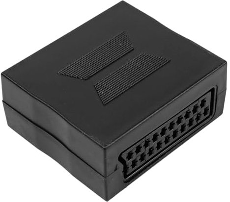 Sarini Connettore accoppiatore SCART a 21 Pin (Femmina a Femmina), Adattatore per Cambio Genere per Il Collegamento di Due Cavi SCART