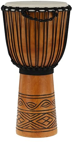 GEWA Liberty Djembé Urban Series - storlek (diameter): 28,5 cm (12 tum), höjd: 60 cm (23,5 tum) - antal replöpare: 21