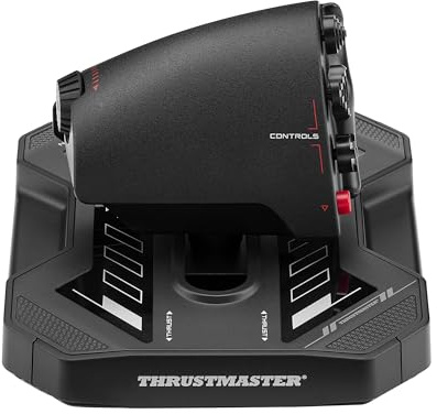 Thrustmaster Sol-R 6 Throttle: Acelerador Profesional para PC con 5 Ejes y 34 Botones, Control de Vuelo y Combate, Pantalla de Configuración Integrada y Diseño Ergonómico