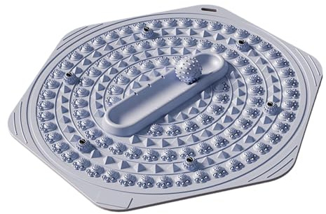 MotiveTech Esterilla de Masaje de Pies con Acupresión, Cojín Hexagonal, Bolas de Presión, Gel Suave para Relajación Plantar, Práctica, Adecuada para Sala de Esta, Azul