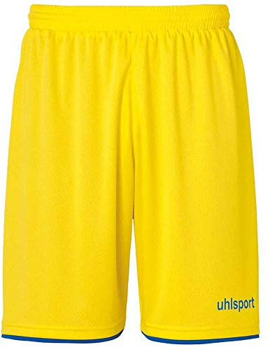 uhlsport Club Short de Football pour Homme XL Muticolore (Lima Amarillo/Azur)