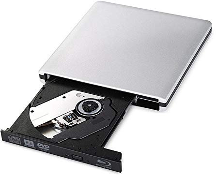 SNAWEN Unidad De Grabación De BLU-Ray Externa, Reproductores De DVD USB3.0 Unidad Óptica Delgada 3D Lector De Grabadora De BLU-Ray Grabadora De CD/DVD para Windows/iOS