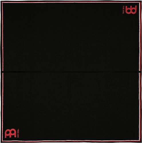 Meinl Cymbals Drum Rug Schlagzeugteppich 2x2 Meter für große Setups - rutschfester Boden, dicht gewebter Stoff – Drumset Zubehör, Schwarz (MDRL-BK)