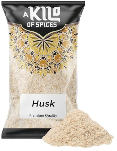 A Kilo of Spices | Psyllium Husk - 500g | Natural Fibre Supplement | Ideal for Digestive Health, Keto, & Vegan Diets | Gluten-Free, Non-GMO | Ideal for Smoothies & Baking