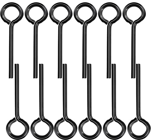 Seamaka 12PCS 5/32” Standard Hex Dogging Key with Full Loop（Black）,Metal Wrench Door Key for Push Bar Panic Exit Devices