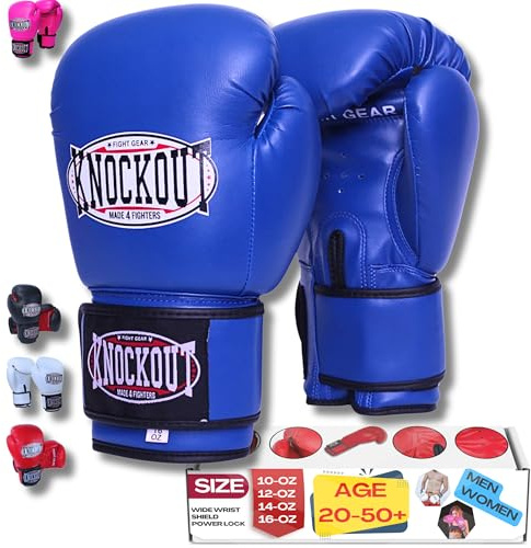 Boxing Gloves for Men & Women – Maya Hide Leather Training & Sparring Gloves for Muay Thai, MMA & Kickboxing, Heavy Bag & Pad Work, Breathable Ventilated Palm Design