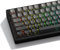 LQXQ PBT 136 Touches Transparentes, Profil Double Shot Cherry Shine Through Keycaps, Touches personnalisées Touches ombrées pour claviers mécaniques ANSI US - Gris