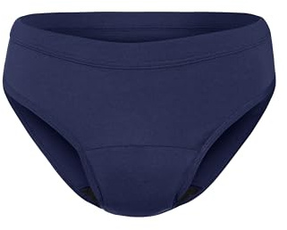 KNIX Women Cotton Leakproof Period Underwear Bikini – Moderate Flow Protection, Absorbs 2–4 Super Tampons - Midnight, XX-Large