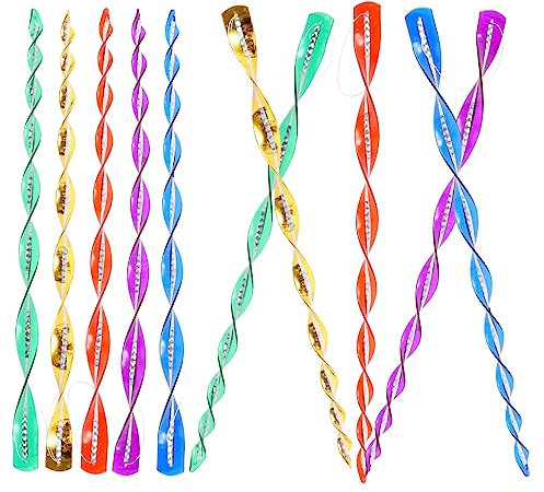 OFFSCH 10pezzi Repellente per Uccelli Spirale Aste per Uccelli da Esterno Dissuasori per Piccioni per Finestre Aste Spirale Riflettenti per Giardino Strumenti per Spaventare