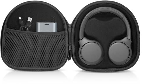Zocipro Estuche de Viaje para Sony WH-CH520 WH-1000XM4 WH-CH720N, JBL Tune 510BT 520BT 710BT 720BT, Funda Protectora para Auriculares con Compartimento Interior Extraíble (Negro)