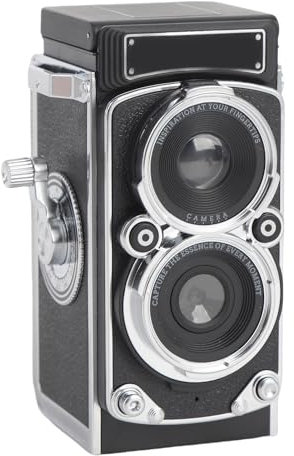 Vintage Mini Digital Camera, Portable Retro TLR Reflex Style Digital Cameras, Twin Lens, 12MP Autofocus Vlogging Camera, för Nybörjare Tonåringar Vuxna (Dpofirsy71txr5id0-12)