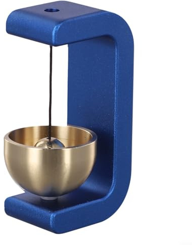 Timbre magnético de madera para timbre, campanilla de viento decorativa para puerta, jardín y restaurante con fácil configuración (C)