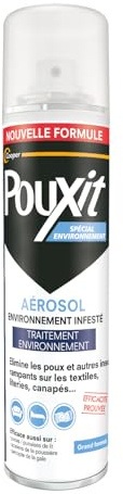 Pouxit - Aérosol anti-poux et punaises de lit spécial - Traitement de infesté - 250 ml