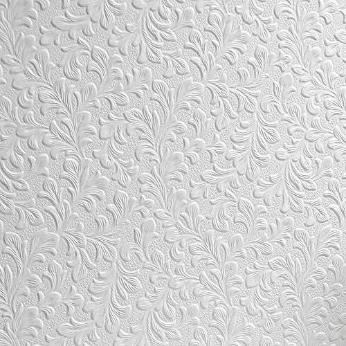 Anaglypta White Paintable Floral Wallpaper Vinyl Wall Ceilings Washable Embossed from Y�L