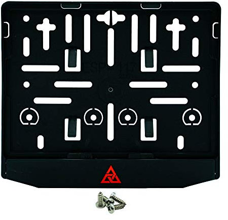 Autodomy Soporte Portamatricula para Moto Universal Homologado + 4 Tornillos | Portamatriculas Moto Sirve para Cualquier Modelo | Made in EU