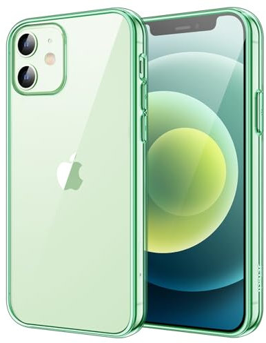 JETech Case for iPhone 12 mini 5.4-Inch, Shockproof Bumper Phone Cover, Anti-Scratch Clear Back (Midnight Green)