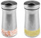 Relota 2 piezas 120ml Botes Especias, Juego de Tarros de Especias Transparente con Tapón de Rosca, Botes Especias Cristal con 3 Tamaños de Agujeros para Hierba, Especia, Cocina, Barbacoa al Aire Libre