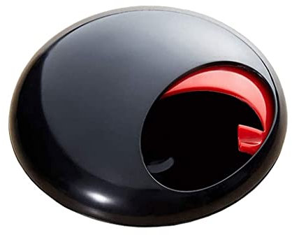 GOBEAM A5 Plastic Ashtray Pebble Shape Ash Holder Case Black Red Desktop Cigar Ashtray Tabletop Cigarette Ashtray for Home Office Decor
