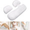 Pregnancy Pillow for Sleeping, Maternity Pillow for Pregnant Women, U Shaped Pregnancy Body Pillow, Side Sleeper Maternity Pillow, Support for Back, Legs, Belly, Hip, Detachable and Adjustable (White)