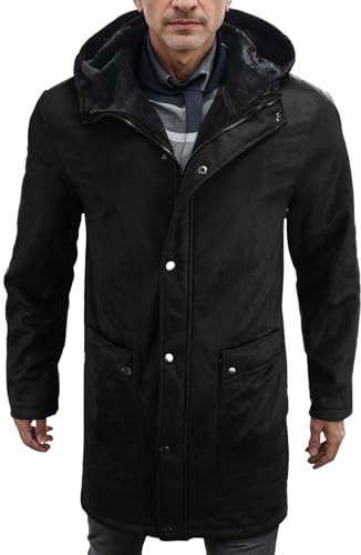 Chaqueta de invierno cálida para hombre, parka, abrigo largo de invierno con capucha de piel sintética, chaqueta acolchada para exteriores, chaqueta larga a prueba de viento, chaqueta de invierno,