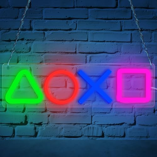 HOTUT Game Room Insegna al neon, Gioco a LED Luce al Neon, Gioco Insegna al Neon LED Alimentazione a USB, Adolescenti e Ragazzi Game Zone Decorazione, Luce al Neon per la Decorazione Della Parete