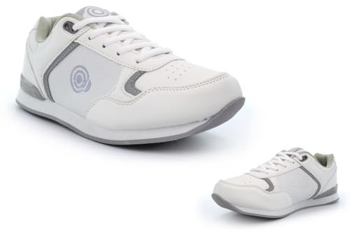 Womens Bowling Shoes Womens Bowling Trainers Ladies Bowls Shoes Lawn Bowls Trainers Garden Bowl Shoe Garden Bowl Trainer Lace Up White 6 UK