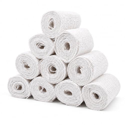 Bandes Plâtrées en Tissu, Bandes Plâtrées pour Moulage Ventre Grossesse, Kit en Tissu Souple, Douces pour la Peau et Faciles à Modeler, pour Sculpture Décoration et Souvenir DIY