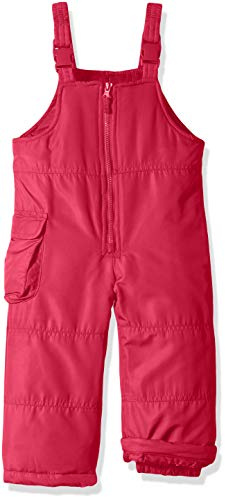 London Fog Girls' Classic Snow Bib Ski Snowsuit, Fusion Pink, 14/16