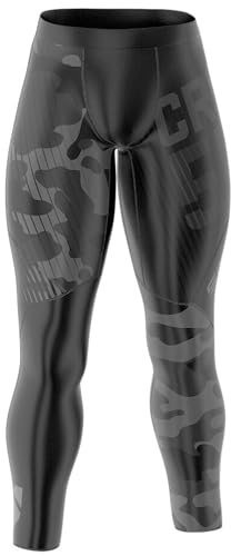SMMASH Dexter Sport Slim Leggins Herr kompressionsbyxor för jogging, träning, crossfit, gym, antibakteriellt material, viktkläder för män, tillverkad i EU
