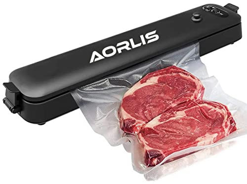 Tivedointv Macchina sottovuoto 2in1 professionale automatica con 10 sacchetti inclusi sigillatore per alimenti freschi secchi umidi, aspira automaticamente cottura sous vide e conservazione,78180