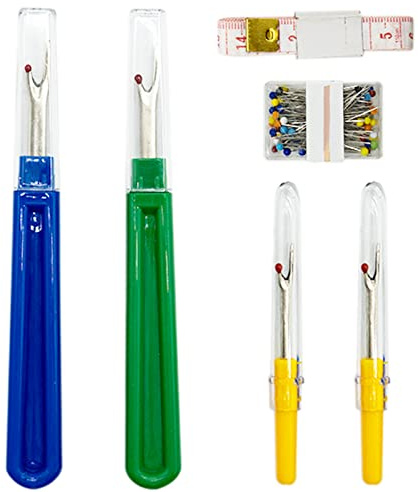 SZXMDKH Rascador de costuras, 4 piezas, descosedor de puntadas, mango de plástico, colorido y práctico, kit de herramientas de costura