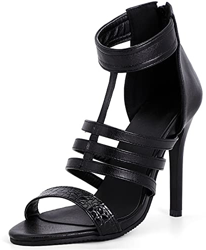 Vrupons Scarpe da donna sexy con tacco alto, Nero , 44 EU