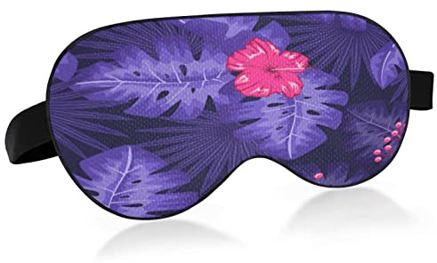 Masque de sommeil en forme de feuille de palmier pour femmes et hommes, lisse et confortable, bloquant la lumière, bandeau avec sangle réglable pour les voyages, le travail posté