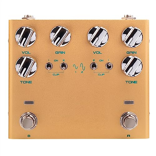 gitarreffekter Overdrivepedal Dubbelkanals Klassisk Overdrive Effektpedal Crunch Distortion Multieffektpedal