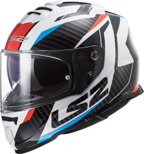 LS2, Integraler Motorradhelm STORM II RACER Gloss Blue Red, XXXL