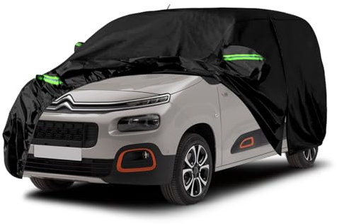 Telo Copriauto Sostituzione per Citroen Berlingo 2018-2024 (LWB), Copertura Auto Protettiva Dell'auto, Telone per Auto Garage Completo Impermeabile Strisce Riflettenti Completo, 187(L)* 75.6(W)* 73(H)