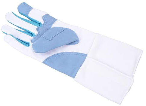 Depisuta Guantes de esgrima para florete y Sable, Guante de esgrima de Tejido de Punto Lavable Equipo Profesional de esgrima, Manoplas para la práctica Diaria de Combate de esgrima (L)