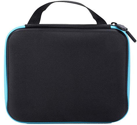 SUNGOOYUE Boîte de Rangement en Diamant, Organisateur Transparent, étui à Bijoux à 30 Fentes, Valise de Voyage pour Accessoires de Peinture (BLUE)