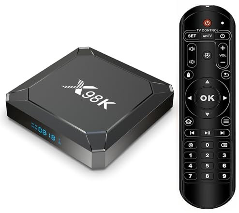Android 13.0 TV Box, LEFFOT X98K 4K UHD Streaming Device for TV, 2GB RAM + 16GB ROM, Smart TV Box Android with HDR10, 2.4G & 5G WiFi 6, BT 5.0, 100M Ethernet, RK3528 Quad Core Arm Cortex A53