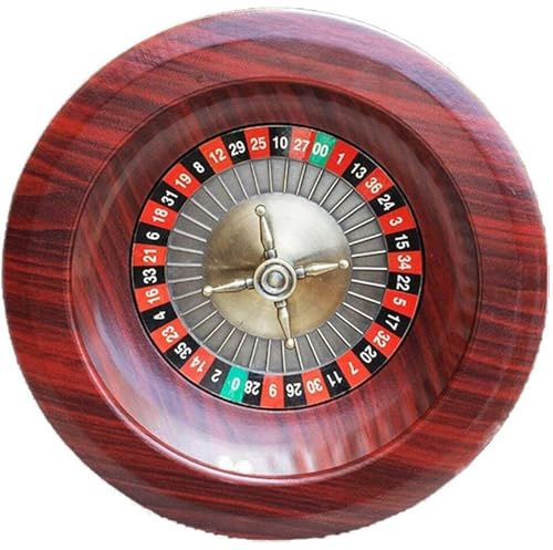 Générique Roulette De Jeu De Jeu De 12 Pouces Portable Roulette De Casino Roue De Paris en Bois Accessoires De Bureau Jeux De Table Occasionnels pour Une Soirée De Jeu Essentielle,B