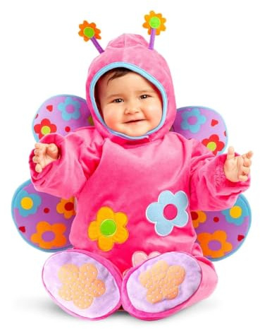 My Other Me - Costume da farfalla unisex per neonato, con cappello, body, scarpe e ali taglia 12-24 mesi. Lascia volare l'immaginazione in ogni sorriso