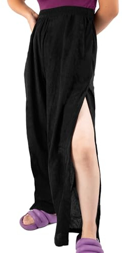 Pantalones De Recuperación para Hombre O Mujer, Pantalones Anchos Mujer con Velcro Lateral, Pantalon Chandal Mujer, Pantalones De Cuidado del Paciente, M