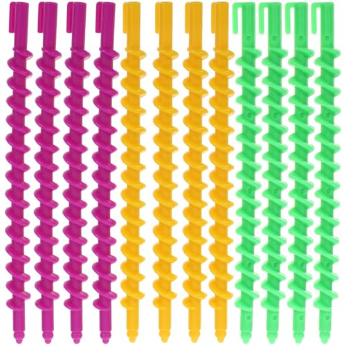 GRADENEVE Bigodini per Permanente a Spirale 20 Pezzi, Bigodini Flessibili per Chioma Corti e Lunghi, Kit per Styling Ricci a Spirale, Strumenti per Arricciare Chioma Uso Colore Casuale