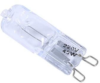 Cryfokt 10PCS G9 40W JCD Type Clear Glass Halogen Light Lamp with Good Color Rendering, Long Lifespan 2000-3000 Hours, Energy-Saving for Crystal Clamps, Spotlights