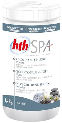 Happy Garden Poudre Choc sans Chlore pour Spa Gonflable, 1,2kg